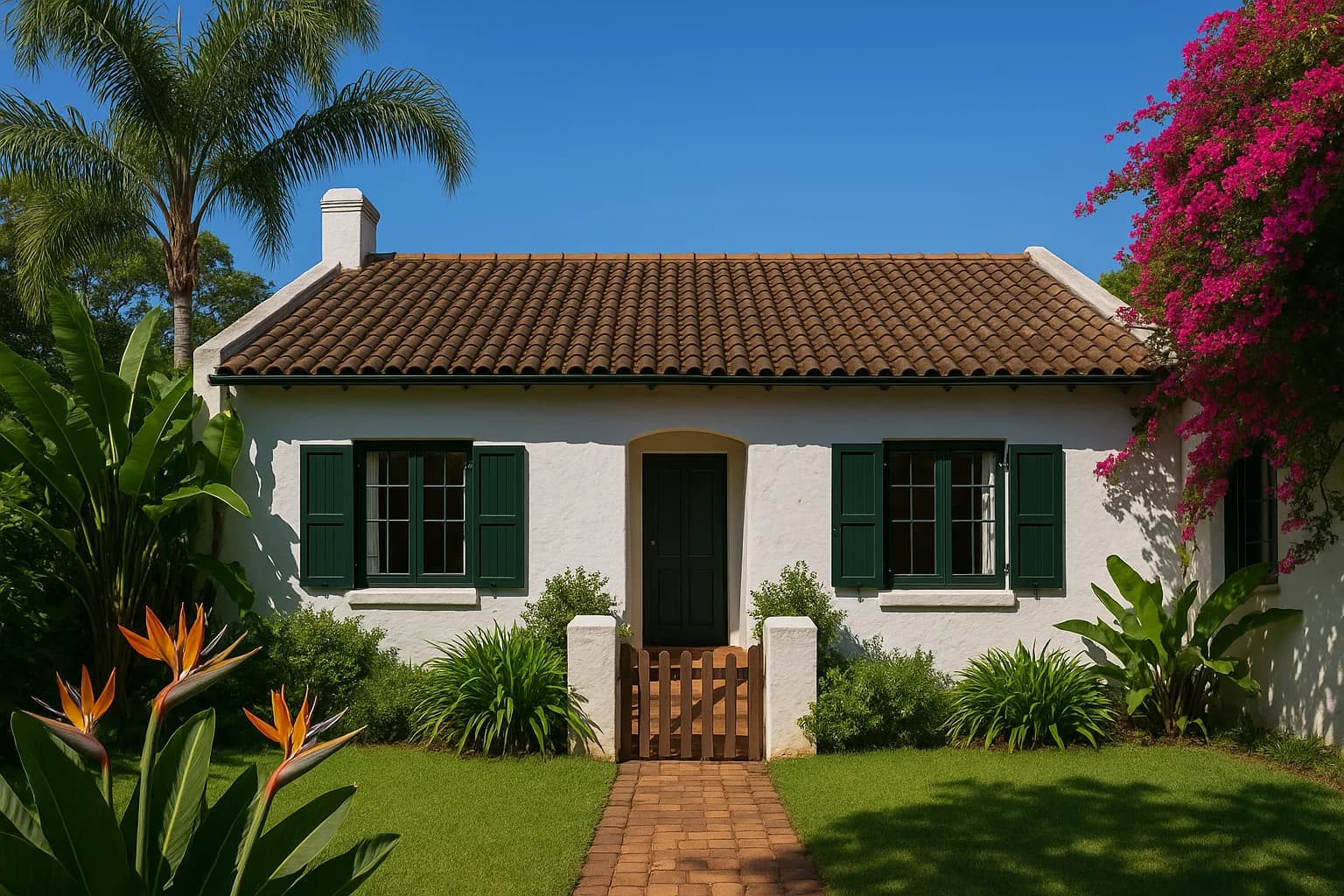 A bright KwaZulu-Natal rental cottage with lush tropical garden illustrating key provisions of the Rental Housing Act for South African property owners.